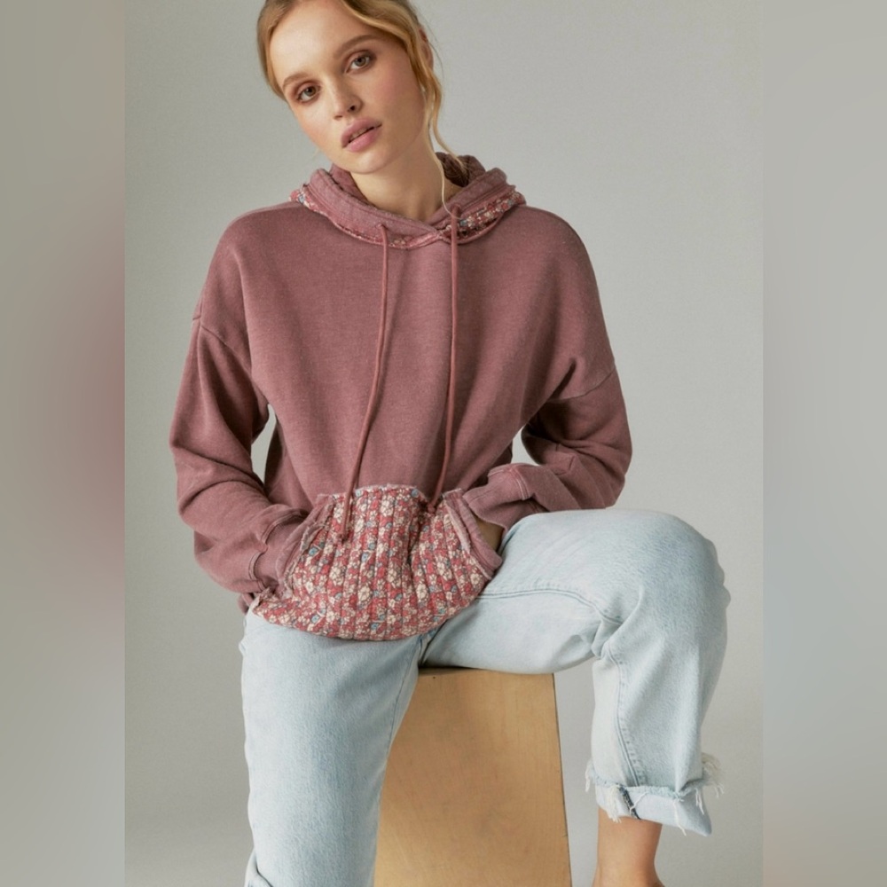 Lucky Brand Quilted Sweatshirt
